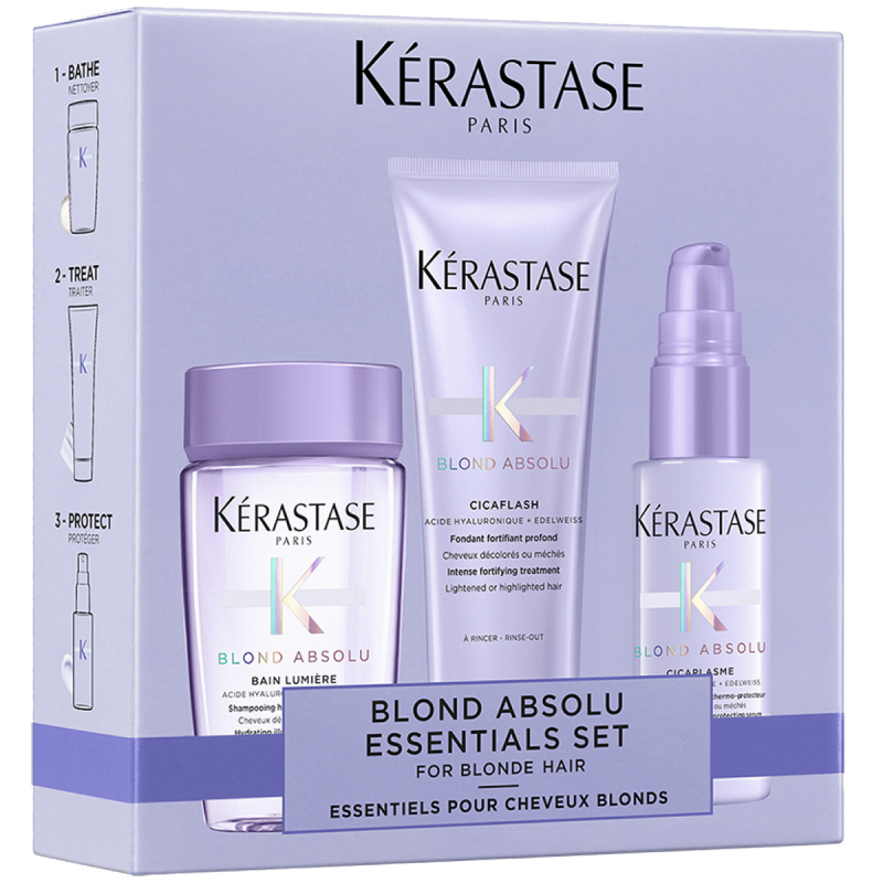 Kérastase Blond Absolu Discovery Set For Blond Hair (80 + 75 + 45 Ml)