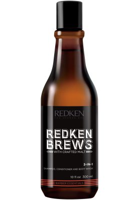 Redken Brews 3 In 1 Shampoo, Conditioner & Body Wash (300ml)