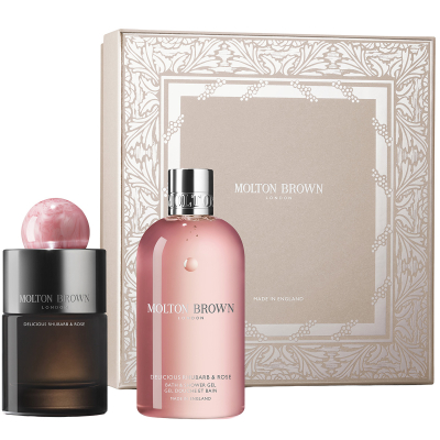 Molton Brown Gift Set Delicious Rhubarb & Rose Fragrance Set (100 + 300 ml)