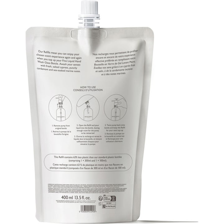 Coastal Cypress & Sea Fennel Fine Liquid Hand Wash Refill