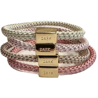 Dark Fat Hair Ties Thin 4 Pk Combo