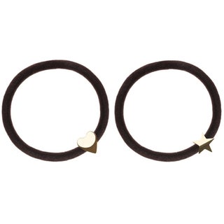 Dark 2 Pk Velvet Hair Tie