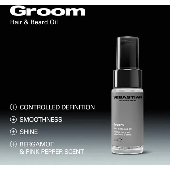 Groom Hair & Beard Oil for Men