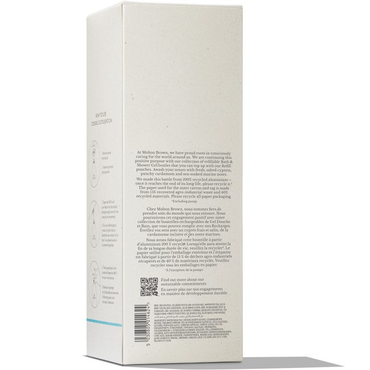 Infinite Bottle Coastal Cypress & Sea Fennel Bath & Shower Gel