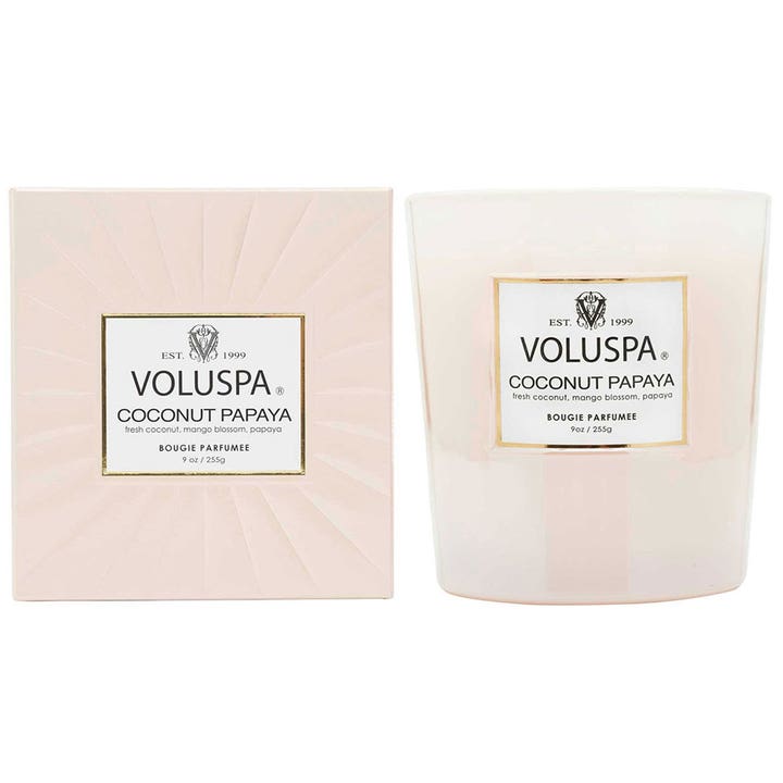 Boxed Candle Coconut Papaya