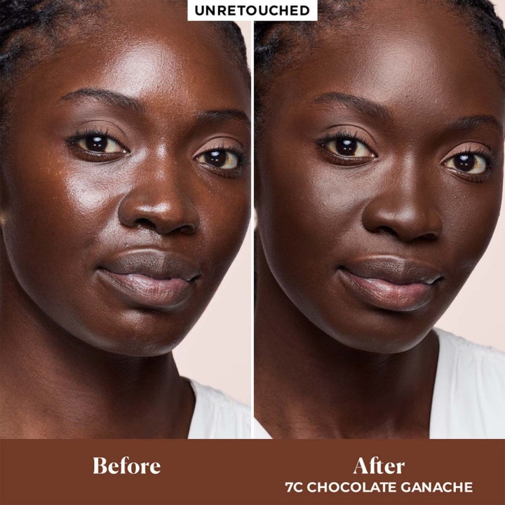 Real Flawless Feather Matte Powder Found 7C Chocolate Ganache