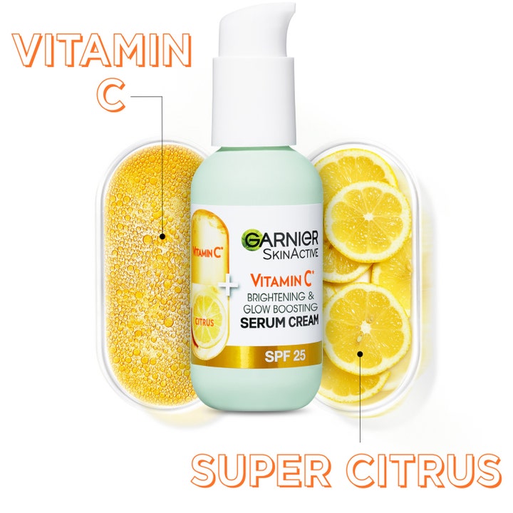 Skin Active Brightening Serum Cream 2 In 1 Vitamin C