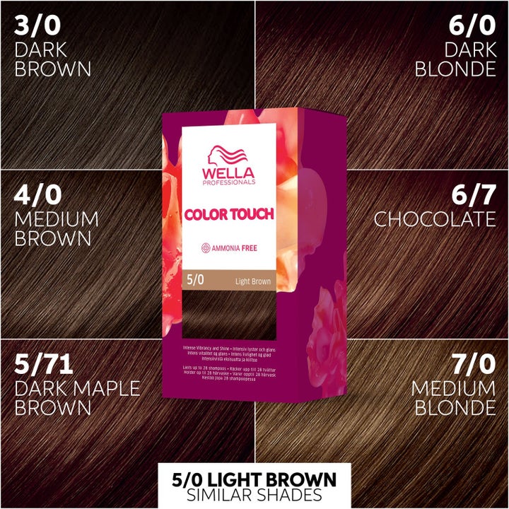 Light Brown Trio Hair Color