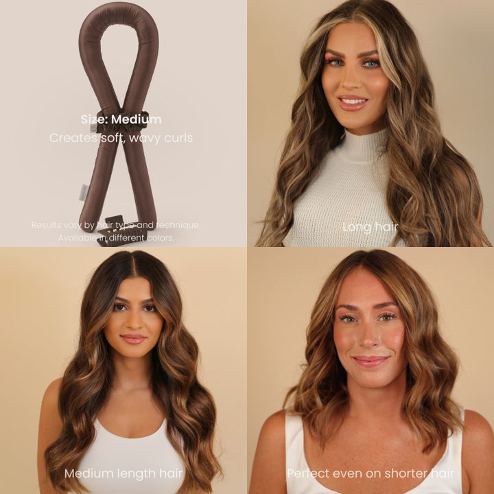 Heatless Curls in Mulberry Silk Medium